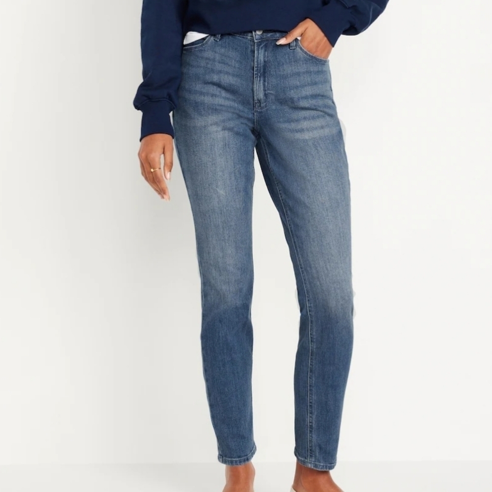 Old Navy Wow Straight High Rise Ankle Jeans Pant